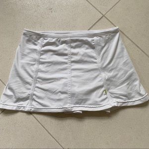 Pure Lime white tennis skirt